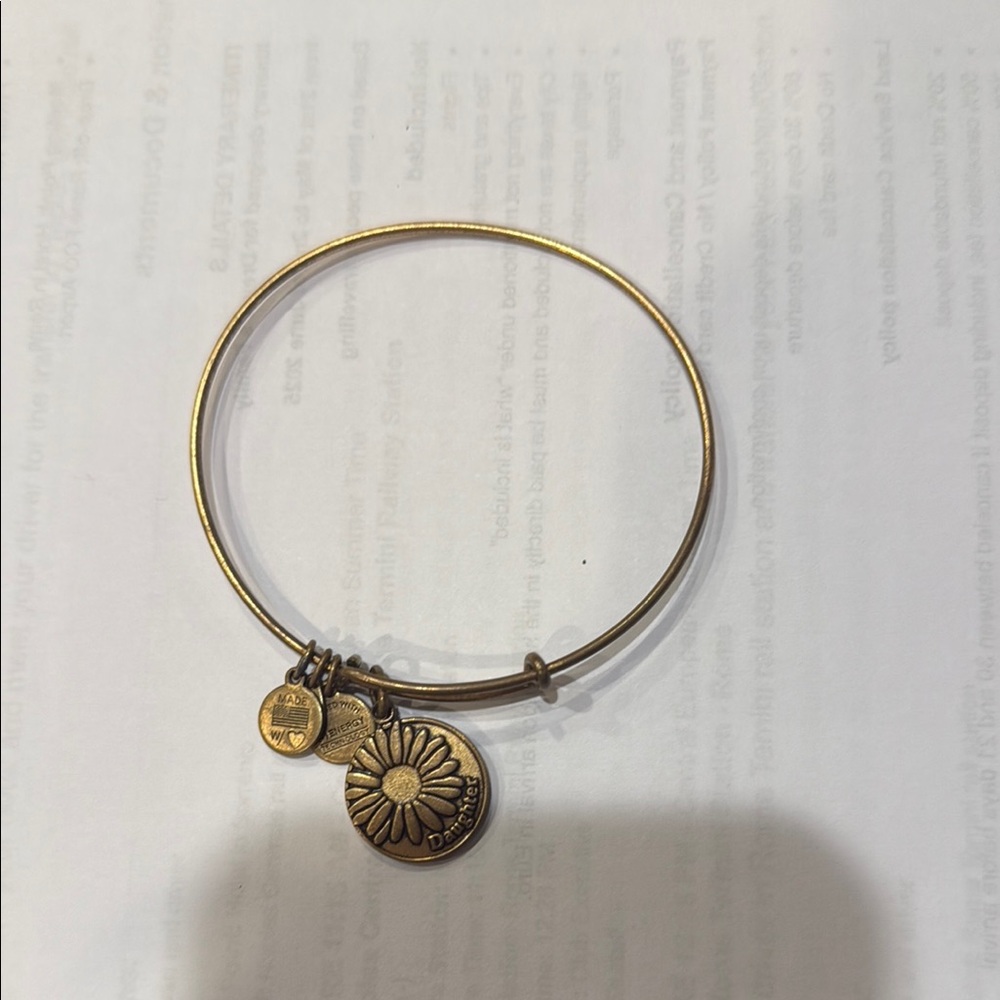 Alex and Ani Gold Charm Bracelet